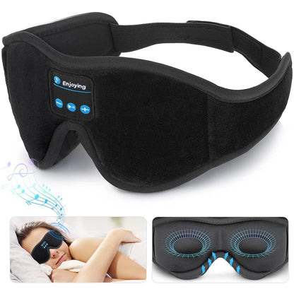 Bluetooth 3D Eye Mask with Built-In HD Speakers for Sleep and Music Playback