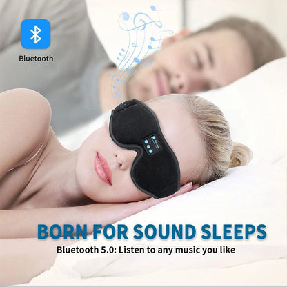 Bluetooth 3D Eye Mask with Built-In HD Speakers for Sleep and Music Playback